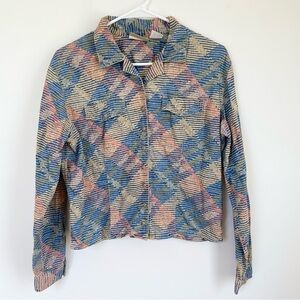 Vintage Liz Claiborne snap button top